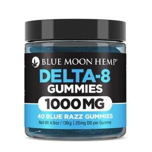 Hemp Delta 8 Blue Razz Gummies UK